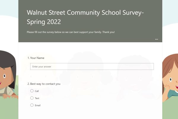 Walnut Street Community School Needs Assessment